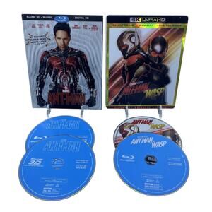 Ant-Man & Ant-Man and The Wasp Blu-ray Marvel MCU 2 Movie Set